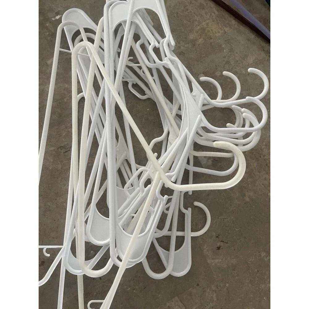 Plastic Hangers Heavy Duty Clothes Hangers Lot 60 Multicolor Bulk Closet Organi